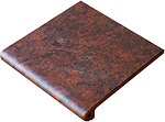 Фото Gres de Aragon ступень с капиносом Jasper Rojo 33x33
