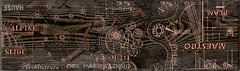 Фото Inter Cerama декор Pantal 032-1 темно-коричневый 15x50