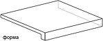 Фото Atlas Concorde ступень угловая с капиносом Axi Scalino Angolare Dx Dark Oak 22.5x22.5