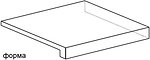 Фото Atlas Concorde ступень угловая с капиносом Axi Scalino Angolare Dx Golden Oak 22.5x22.5