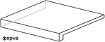 Фото Atlas Concorde ступень угловая с капиносом Axi Scalino Angolare Sx Grey Timber 22.5x22.5