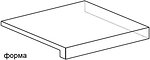 Фото Atlas Concorde ступень угловая с капиносом Axi Scalino Angolare Dx White Pine 22.5x22.5
