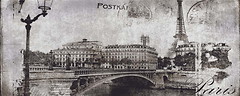 Фото Ceramika Konskie декор Treviso Inserto Postcard 1 Grey 20x50