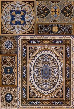 Фото Атем плитка настенная Aladdin Pattern Mix B 27.5x40 (16171)