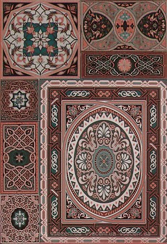 Фото Атем плитка настенная Aladdin Pattern Mix M 27.5x40 (16172)