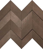 Фото Atlas Concorde декор Dwell Chevron 3D Brown Leather 30.8x35.1