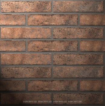 Фото Golden Tile плитка настенная Brickstyle Westminster оранжевая 6x25 (24P020)