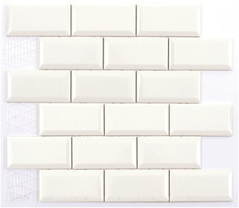 Фото Adex мозаика Modernista Biselado PB C/C Enmallado Blanco 30.5x30.9 (ADMO2013)