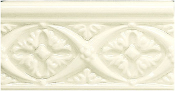 Фото Adex фриз Modernista Relieve Bizantino C/C Marfil 7.5x15 (ADMO4004)