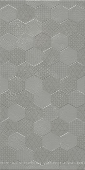 Фото Kale плитка настенная Grafen RM-8299 Hexagon Grey 30x60