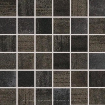 Фото Rako мозаика Rush черная 29.8x29.8 Куб 4.8x4.8 (WDM06523)