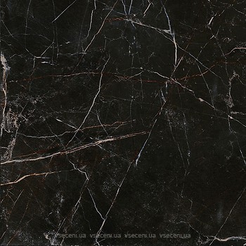 Фото Kerama Marazzi плитка напольная Астория черная лаппатированная 50.2x50.2 (SG456602R)