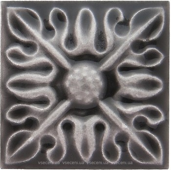 Фото Adex вставка Studio Taco Relieve Flor 2 Volcanico 3x3 (ADST4065)