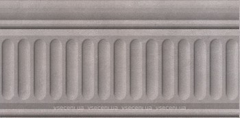 Фото Kerama Marazzi бордюр Александрия серый структурированный 9.9x20 (19033\3F)