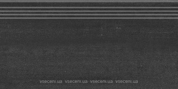 Фото Kerama Marazzi ступень Про Дабл черная обрезная 30x60 (DD200800R\GR)