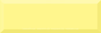 Фото Absolut Keramika плитка настенная Monocolor Biselado Amarillo Brillo 10x30