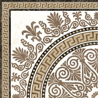 Фото Golden Tile декор Meander Rosette бежевый 40x40 (2А1810)