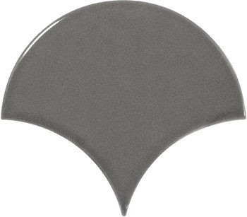 Фото Equipe Ceramicas плитка настенная Scale Fan Dark Grey 10.6x12
