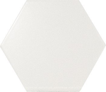 Фото Equipe Ceramicas плитка настенная Scale Hexagon White Mate 10.7x12.4