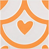 Фото Pamesa плитка настенная Agatha Coeur Naranja 25x25