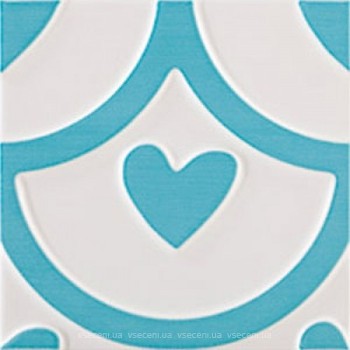 Фото Pamesa плитка настенная Agatha Coeur Turquesa 25x25