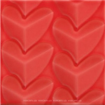 Фото Pamesa плитка настенная Agatha Mille Cuori Carmin 25x25