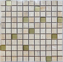 Фото Kotto Ceramica мозаика CM 3041 C2 Beige/Gold 30x30