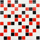 Фото Kotto Ceramica мозаика GM 4007 C3 Black/Red M/White 30x30