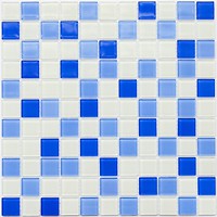 Фото Kotto Ceramica мозаика GM 4040 C3 Cobalt M/Cobalt W/White 30x30