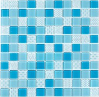 Фото Kotto Ceramica мозаика GM 4051 C3 Blue D/Blue M/Structure 30x30