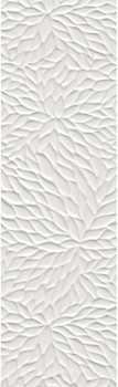 Фото Kale плитка настенная Wabi RP-6960R Shiro Crystal White Matte 34x111