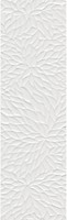 Фото Kale плитка настенная Wabi RM-6954R Shiro Flower White Polished 34x111