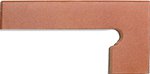 Фото Gres de Aragon цоколь Cotto Zanquin Dcha Rojo 20x39