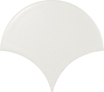 Фото Equipe Ceramicas плитка настенная Scale Fan White Matt 10.6x12