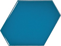 Фото Equipe Ceramicas плитка настенная Scale Benzene Electric Blue 10.8x12.4