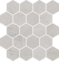 Фото My Way Paradyz мозаика Space Mozaika Hexagon Grys Mat 25.8x28