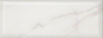 Фото Kerama Marazzi плитка настенная Сибелес белая грань 15x40 (15136)