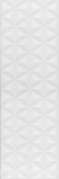 Фото Kerama Marazzi плитка настенная Диагональ структура белая обрезная 25x75 (12119R)