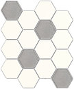 Фото Ceramika Paradyz мозаика Uniwersalna Mozaika Heksagon Bianco Mix 22x25.5