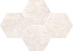 Фото Stargres мозаика Grey Wind Mosaic Heksagon Light 28.3x40.8