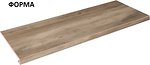 Фото Zeus Ceramica ступень угловая с капиносом Allwood Grey правая 34.5x89.8 (SZBXWU8RB2)