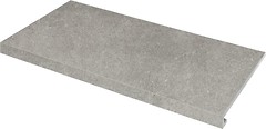 Фото Zeus Ceramica ступень угловая с капиносом Concrete Grigio левая 34.5x60 (SZRXRM8RR1)