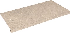 Фото Zeus Ceramica ступень угловая с капиносом Concrete Sabbia правая 34.5x60 (SZRXRM3RR2)