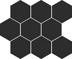 Фото Cerrad мозаика Cambia Mosaic Heksagon Black Lappato 27.53x33.4 (36729)