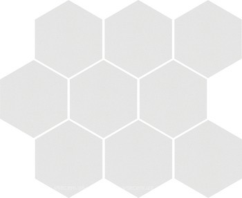 Фото Cerrad мозаика Cambia Mosaic Heksagon White Lappato 27.53x33.4 (36750)