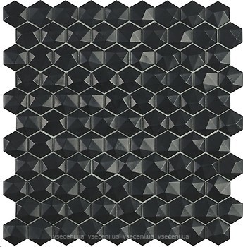 Фото Vidrepur мозаика Nordic Hexagon Black Matt 903D 31.5x31.5