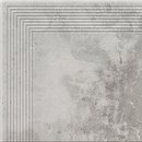 Фото Cerrad ступень угловая Piatto Engraved Stair Gris 30x30 (18631)