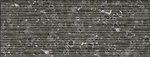 Фото Inter Cerama плитка настенная Techno черная рельефная 23x60 (2360167082/Р)
