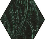 Фото Ceramika Paradyz декор Urban Colours Inserto Szklane Heksagon Green 17.1x19.8