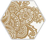 Фото Ceramika Paradyz декор Shiny Lines Heksagon Inserto B Gold 17.1x19.8
